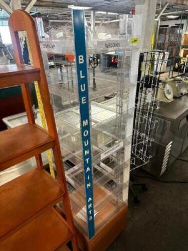 18" X 18" ROTATING PLEXI-GLASS CARD DISPLAY RACK