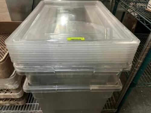 (2) 5 GALLON PLASTIC CONTAINERS W/ LIDS