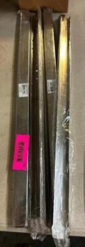 (4) 18" STAINLESS DIVIDERS.
