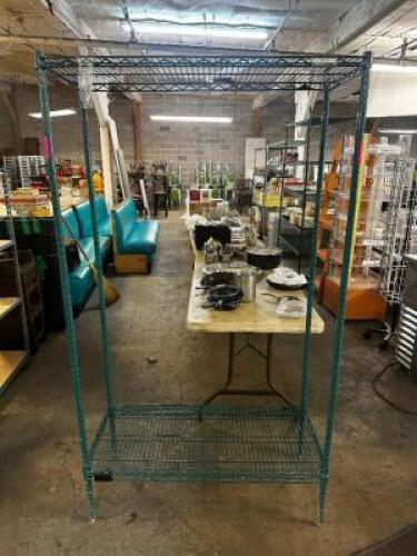 48" X 24" TWO TIER COATED WIRE SHELF