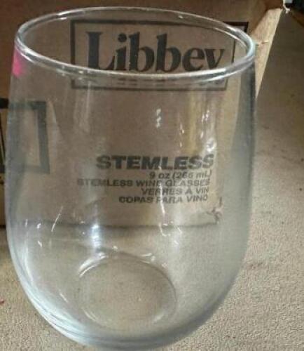 (12) STEMLESS WINE GLASSES