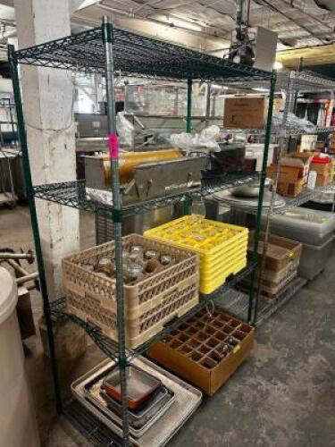 48" X 18" FOUR TIER COATED WIRE SHELF