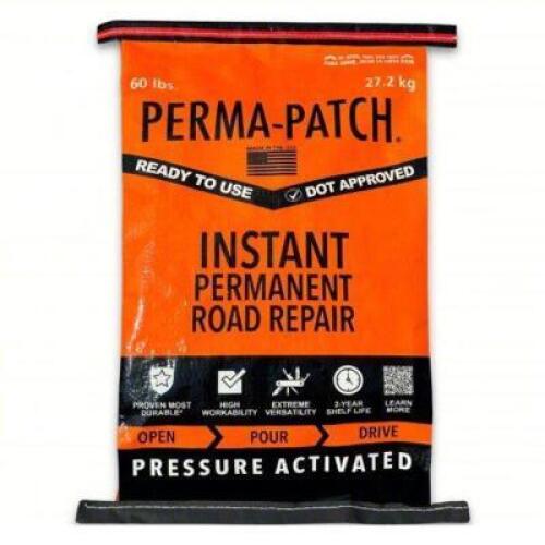 DESCRIPTION: (7) BAGS OF COLD PATCH BRAND/MODEL: PERMA-PATCH #3ZC17 INFORMATION: BLACK SIZE: 60 LB RETAIL$: $39.23 EA QTY: 7