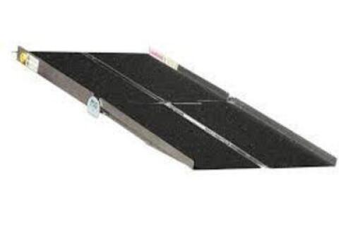 DESCRIPTION: (1) FOLDING RAMP WITH SAFETY TREADINFORMATION: ALUMINUMSIZE: 30" X 96"RETAIL$: $599.99 EAQTY: 1
