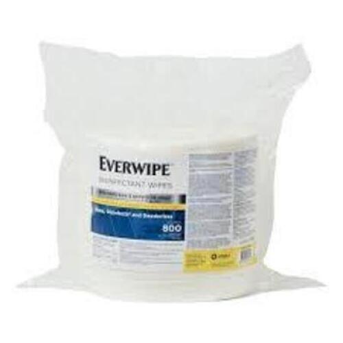 DESCRIPTION: (4) ROLLS OF DISINFECTANT WIPES BRAND/MODEL: EVERWIPE #10100 INFORMATION: 800 WIPES / ROLL SIZE: 8" X 6" RETAIL$: $117.44 TOTAL QTY: 4