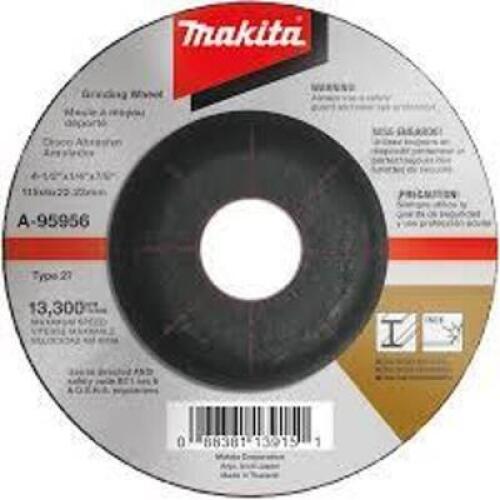 DESCRIPTION: (20) GRINDING DISCS BRAND/MODEL: MAKITA #A-95956 SIZE: 4-1/2" X 1/4" X 7/8" RETAIL$: $13.20 EA QTY: 20