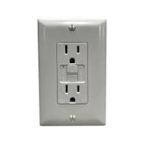 DESCRIPTION: (10) GFCI RECEPTACLE BRAND/MODEL: LEGRAND #1597W INFORMATION: WHITE, SELF-TEST, 15 A, 125 V AC, 60 HZ RETAIL$: $15.78 EA QTY: 10