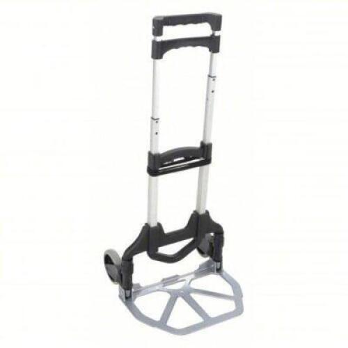 DESCRIPTION: (1) TELESCOPING THIN-PROFILE FOLDING HAND TRUCK BRAND/MODEL: PRODUCT NUMBER #20Y288 INFORMATION: BLACK SIZE: 15 IN X 11 IN, 150 LB LOAD C
