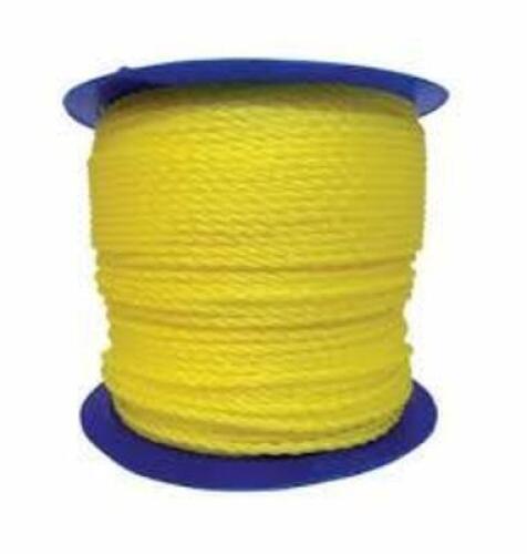 DESCRIPTION: (1) SPOOL OF TWISTED ROPE BRAND/MODEL: ORION #350080-YEL-01200-R0329 INFORMATION: YELLOW, POLYLITE SIZE: 1/4" X 1200 RETAIL$: $76.71 EA Q