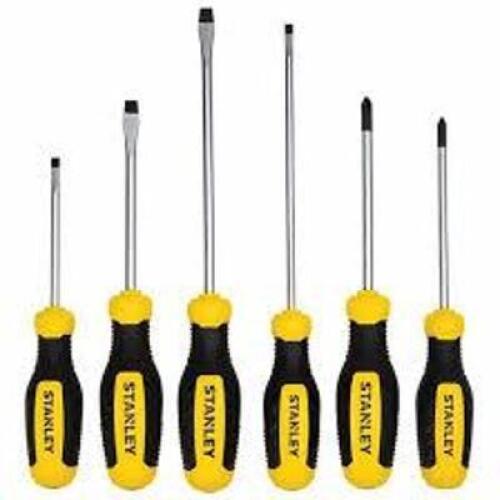 DESCRIPTION: (1) SCREWDRIVER SET BRAND/MODEL: STANLEY INFORMATION: 6 PIECES RETAIL$: $15.64 EA QTY: 1