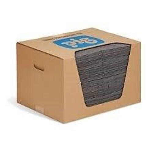 DESCRIPTION: (1) ABSORBENT MAT PAD DISPENSER BOX BRAND/MODEL: PIG #MAT240 SIZE: 28 oz Volume Absorbed Per Pad, 22 gal (100 Pads), Dispenser Box, Gray,