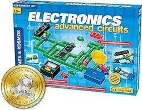 DESCRIPTION: (1) ADVANCED CIRCUIT ELECTRONICS LEARNING/ENGINEERING KIT BRAND/MODEL: THAMESS & KOSMOS SIZE: AGES 10+ RETAIL$: $54.95 QTY: 1