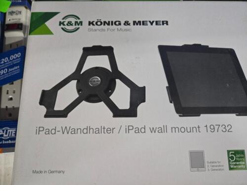 DESCRIPTION: (1) i PAD WALL MOUNT BRAND/MODEL: K&M 119732 RETAIL$: $19.99 QTY: 1