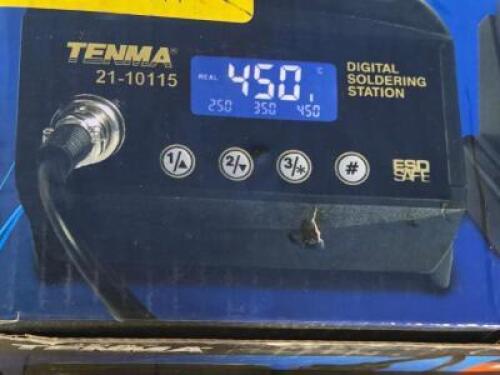 DESCRIPTION: (1) COMPACT DIGITAL SOLDERING STATION BRAND/MODEL: TENMA 21-10115 SIZE: 60W RETAIL$: $90.80 QTY: 1