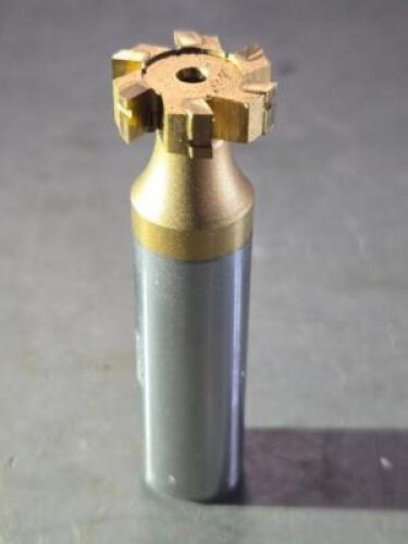 DESCRIPTION: (2) CARBIDE TIPPED WOODRUF KEYSEAT CUTTER BRAND/MODEL: MADE IN USA TC605-TIN SIZE: 5/8": CUT DIA 3/16" CUT WIDTH RETAIL$: $199.06 QTY: 2