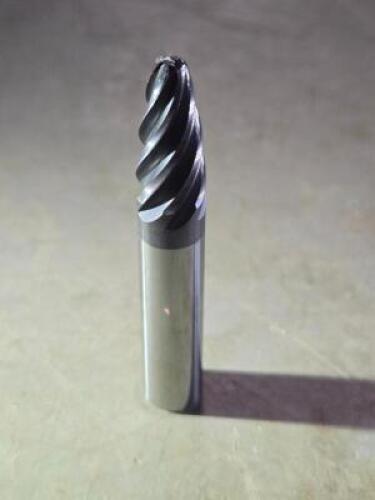 DESCRIPTION: (2) SOLID CARBIDE OVAL FORM BARREL CUTTER END MILL BRAND/MODEL: ACCUPRO 03317161 SIZE: 3/8" SD 0.8260" LOC 0.3750" RETAIL$: $311.32 QTY: