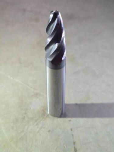 DESCRIPTION: (2) SOLID CARBIDE OVAL FORM BARREL CUTTER END MILL BRAND/MODEL: ACCUPRO 03329810 INFORMATION: 0.3750" SM END DIA SIZE: 3/8" SD 0.8260" LO
