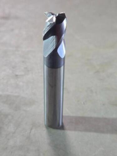 DESCRIPTION: (2) SOLID CARBIDE LENS FORM BARREL CUTTER END MILLS BRAND/MODEL: ACCUPRO 03311016 SIZE: 0.375" SM END DIA 7/16" LOC 3/8" SD RETAIL$: $189