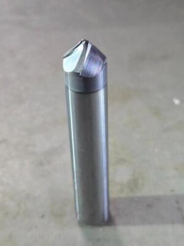 DESCRIPTION: (2) SOLID CARBIDE 45 DEG TAPER FORM BARREL CUTTER END MILL BRAND/MODEL: ACCUPRO 03318037 SIZE: 1/2 SMALL END DIA RETAIL$: $403.96 QTY: 2