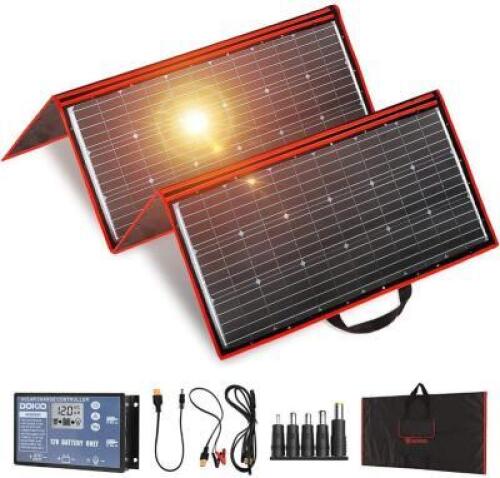 300W 18V PORTABLE SOLAR PANEL KIT (41X21INCH) FOLDING SOLAR CHARGER