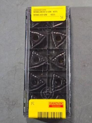 DESCRIPTION: (30) CARBIDE TURNING INSERTS BRAND/MODEL: SANDVIK COROMANT WNMG 08 04 12-QM 4325 RETAIL$: $678.00 QTY: 30