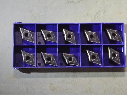 DESCRIPTION: (10) CARBIDE TURNING INSERTS BRAND/MODEL: YG-1 DNMG150404-UF YG3030 RETAIL$: $163.10 QTY: 10