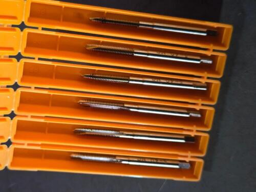 DESCRIPTION: (12) HSS PLUG CHAMFER SP. POINT TAPS BRAND/MODEL: HERTEL 85067171 SIZE: #5-40 UNC RETAIL$: $222.24 QTY: 12