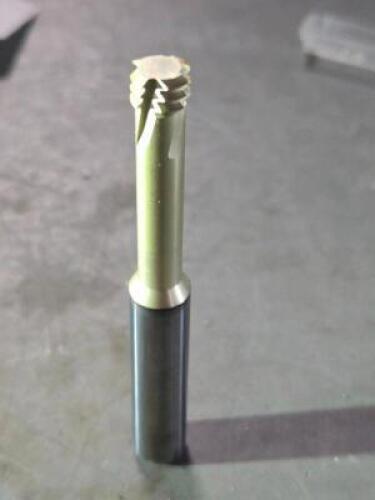 DESCRIPTION: (1) SOLID CARBIDE HELICAL FLUTE THREAD MILL BRAND/MODEL: GUHRING 4226-12.000 SIZE: M12x1.75 INT 10mm SD 9mm CUT DIA RETAIL$: $368.32 QTY: