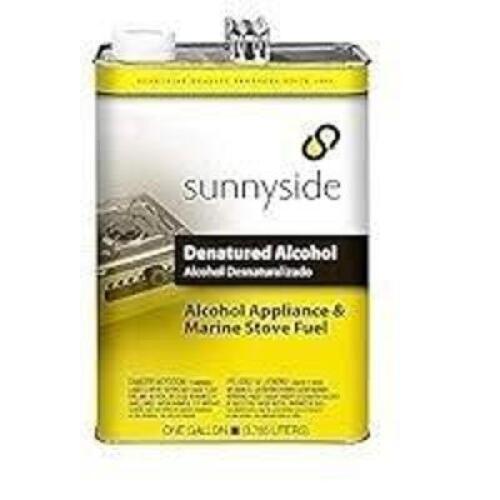 DESCRIPTION: (2) DENATURED ALCOHOL BRAND/MODEL: SUNNYSIDE #834G1 SIZE: 1 GALLON RETAIL$: $122.22 EA QTY: 2