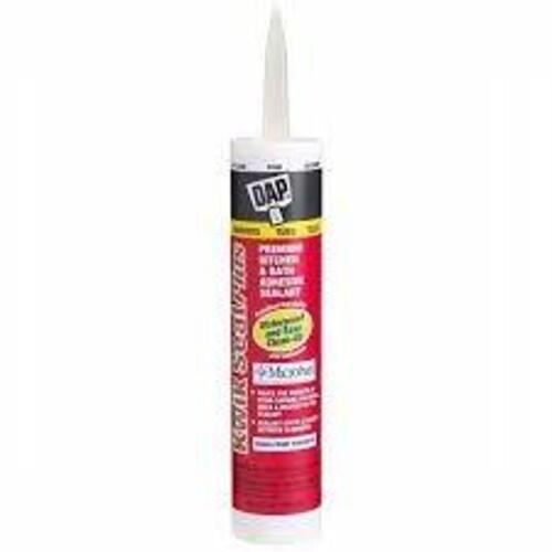 DESCRIPTION: (2) PREMIUM KITCHEN AND BATH ADHESIVE SEALANT BRAND/MODEL: DAP KWIK SEAL PLUS INFORMATION: WHITE SIZE: 10.1 OZ RETAIL$: $10.00 EA QTY: 2