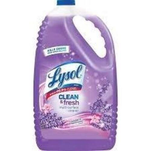 DESCRIPTION: (2) MULTI SURFACE CLEANER BRAND/MODEL: LYSOL INFORMATION: LAVENDER AND ORCHID ESSENCE SIZE: 1 GALLON RETAIL$: $23.25 EA QTY: 2
