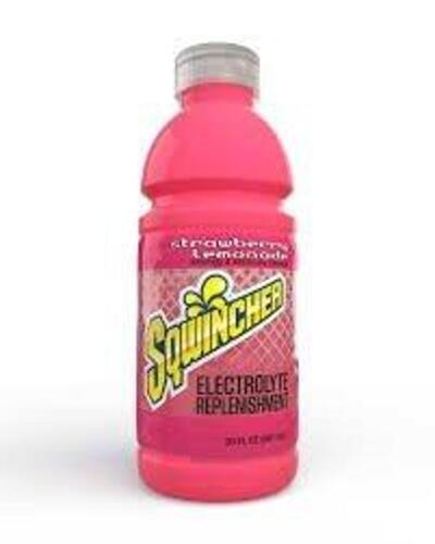 DESCRIPTION: (1) CASE OF (24) SPORTS DRINK BRAND/MODEL: SQWINCHER #12P470 INFORMATION: STRAWBERRY LEMONADE SIZE: 20 OZ RETAIL$: $60.30 EA QTY: 1