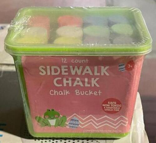 (62) - 12 CT. BUCKETS OF SIDEWALK CHALK