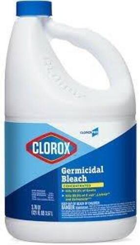 DESCRIPTION: (2) GERMICIDAL BLEACH BRAND/MODEL: CLOROX #41H893 SIZE: 1 GALLON RETAIL$: $10.00 EA QTY: 2