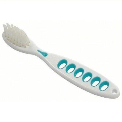 DESCRIPTION: (1) CASE OF (144) SECURITY TOOTHBRUSH BRAND/MODEL: CORTECH #36FX14 SIZE: Soft Bristle Firmness, Plastic, 4 in Handle Lg, Green/White RETA