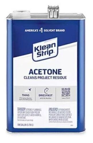 DESCRIPTION: (2) ACETONE BRAND/MODEL: KLEAN STRIP SIZE: 1 GALLON RETAIL$: $27.75 EA QTY: 2