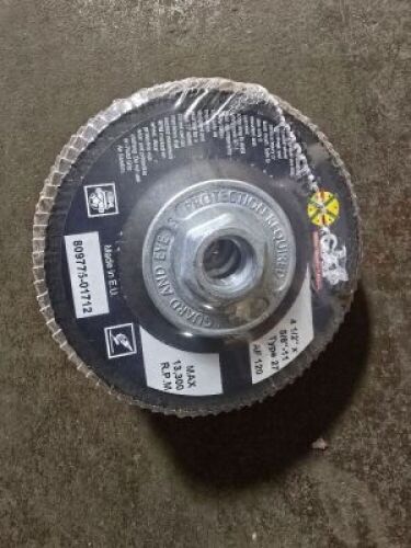 DESCRIPTION: (1) CASE OF (120) GRINDING WHEELS BRAND/MODEL: GAP QTY: 1