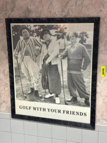 FRAMED GOLF PRINT