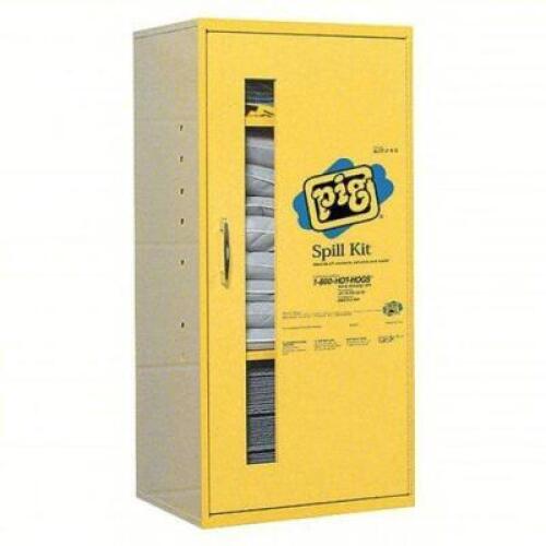 DESCRIPTION: (1) SPILL KIT BRAND/MODEL: PIG #30RD29 INFORMATION: YELLOW, WALL CABINET SIZE: 12 GAL VOLUME ABSORBED RETAIL$: $512.06 EA QTY: 1