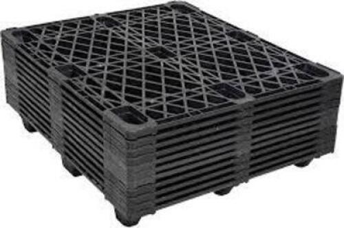 DESCRIPTION: (6) SHIPPING PALLETS BRAND/MODEL: SEE INSPECTION INFORMATION: BLACK, PLASTIC SIZE: 48" X 42" RETAIL$: $126.00 EA QTY: 6