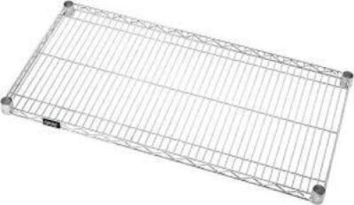 DESCRIPTION: (4) WIRE SHELF BRAND/MODEL: QUANTUM STORAGE #2448S INFORMATION: STAINLESS STEEL SIZE: 24" X 48" RETAIL$: $230.30 EA QTY: 4
