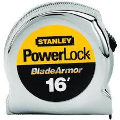 DESCRIPTION: (8) TAPE MEASURE BRAND/MODEL: STANLEY #33-516 INFORMATION: YELLOW SIZE: 16' X 1" RETAIL$: $29.99 EA QTY: 8