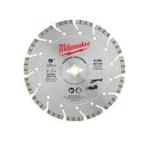 DESCRIPTION: (2) DIAMOND UNIVERSAL BLADE BRAND/MODEL: MILWAUKEE #49-93-7125 SIZE: 9" RETAIL$: $124.12 EA QTY: 2