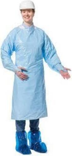 DESCRIPTION: (2) CASES OF (75) PERSONAL PROTECTION GOWNS BRAND/MODEL: POLYWEAR #10626 INFORMATION: GREEN, SMOOTH LIGHTWEIGHT POLYETHYLENE SIZE: XL RET