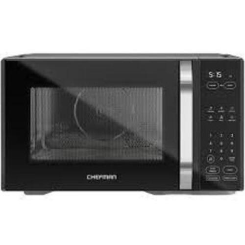 DESCRIPTION: (1) COUNTERTOP MICROWAVE BRAND/MODEL: CHEFMAN POWERCRIPS INFORMATION: BLACK SIZE: 1.0 CU FT RETAIL$: $179.00 EA QTY: 1