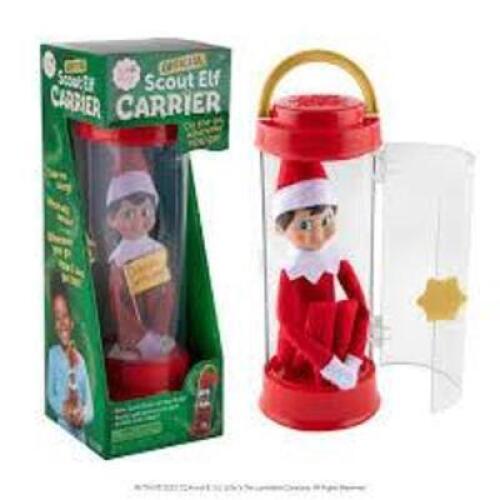 DESCRIPTION: (2) OFFICIAL SCOUT ELF CARRIER INFORMATION: ELF ON THE SHELF RETAIL$: $10.96 EA QTY: 2