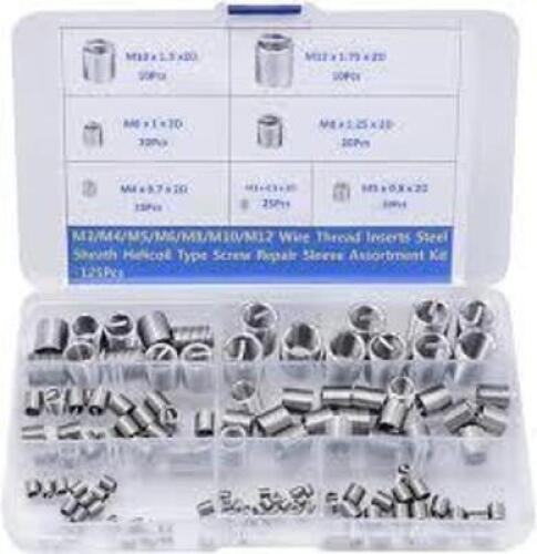 DESCRIPTION: (1) CASE OF METRIC SEALED THINSERTS, THREADED INSERTS BRAND/MODEL: DURHAM INFORMATION: BLUE CASE SIZE: M4-M10 RETAIL$: $276.61 EA QTY: 1