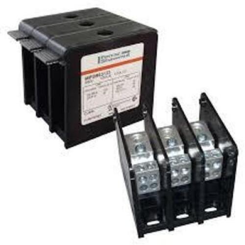 DESCRIPTION: (12) POWER DISTRIBUTION BLOCK BRAND/MODEL: MERSEN #MPDB63160 INFORMATION: CU9AL, 1000V, 65A AL, 85A CU RETAIL$: $29.39 EA QTY: 12