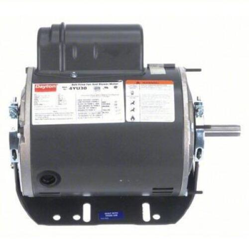 DESCRIPTION: (1) BELT DRIVE MOTOR BRAND/MODEL: PRODUCT NUMBER #4YU30 INFORMATION: 1 SPEED, OPEN DRIP PROOF, CRADLE BASE MOUNT, 1 HP, 115/208-230V AC R