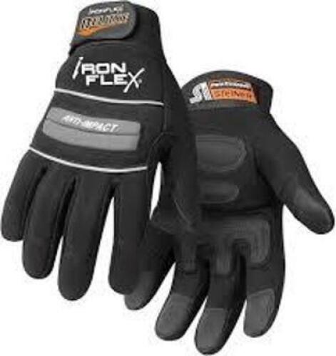 DESCRIPTION: (5) PAIRS OF PROTECTIVE GLOVES BRAND/MODEL: IRON FLEX #26403 INFORMATION: BLACK, SYNTHETIC LEATHER SIZE: LARGE RETAIL$: $27.87 EA QTY: 5